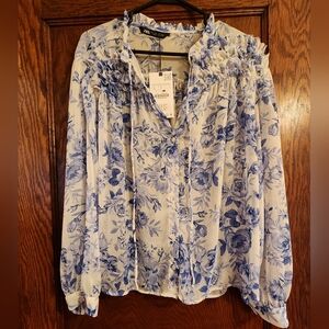 Zara long sleeve blouse